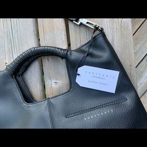 Sanctuary “Tasseled” Black Leather Bag | NWT